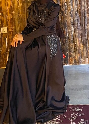 Saten şık abiye