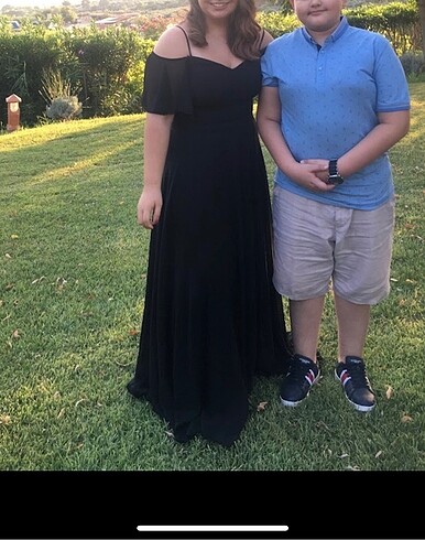 Siyah abiye elbise - Görsel 3