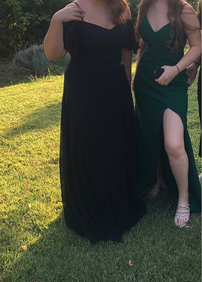 Siyah abiye elbise - Görsel 2