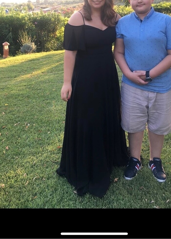 Siyah abiye elbise - Görsel 3