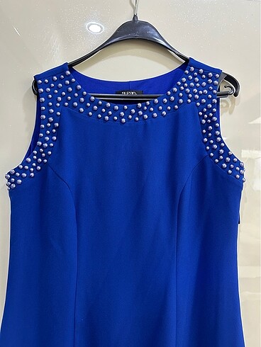 Mavi abiye elbise - Görsel 3