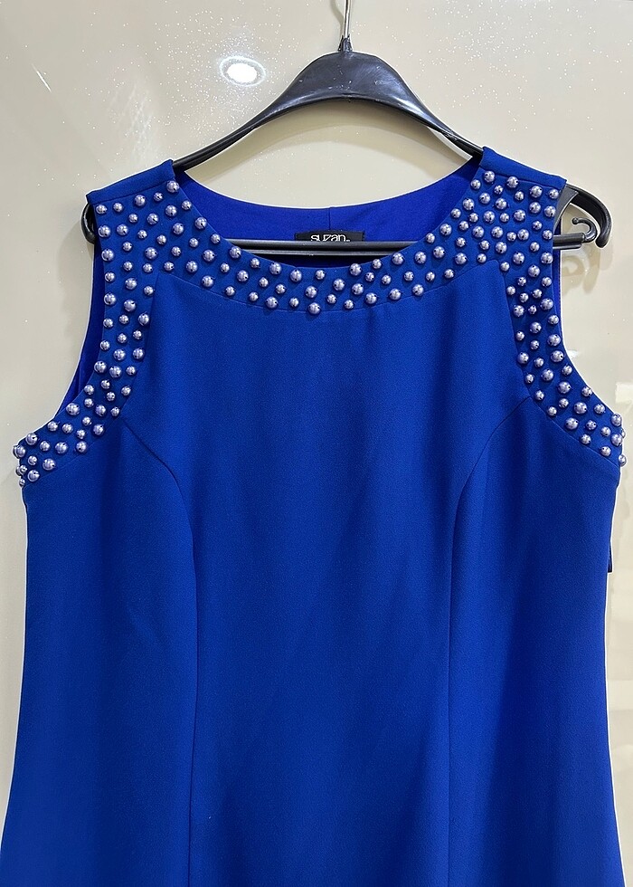 Mavi abiye elbise - Görsel 3