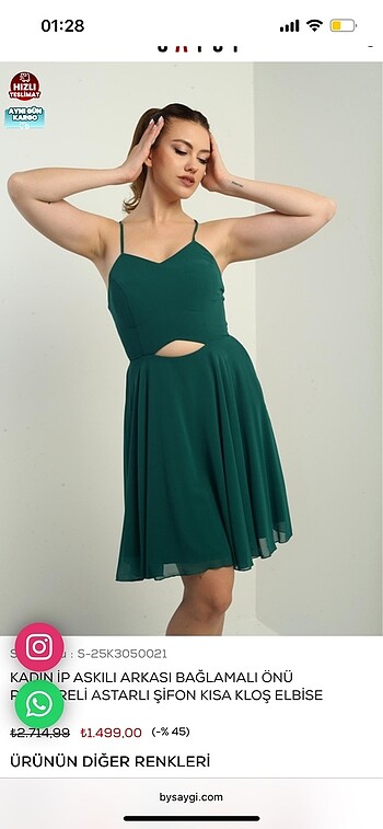 askılı mavi elbise - Görsel 5