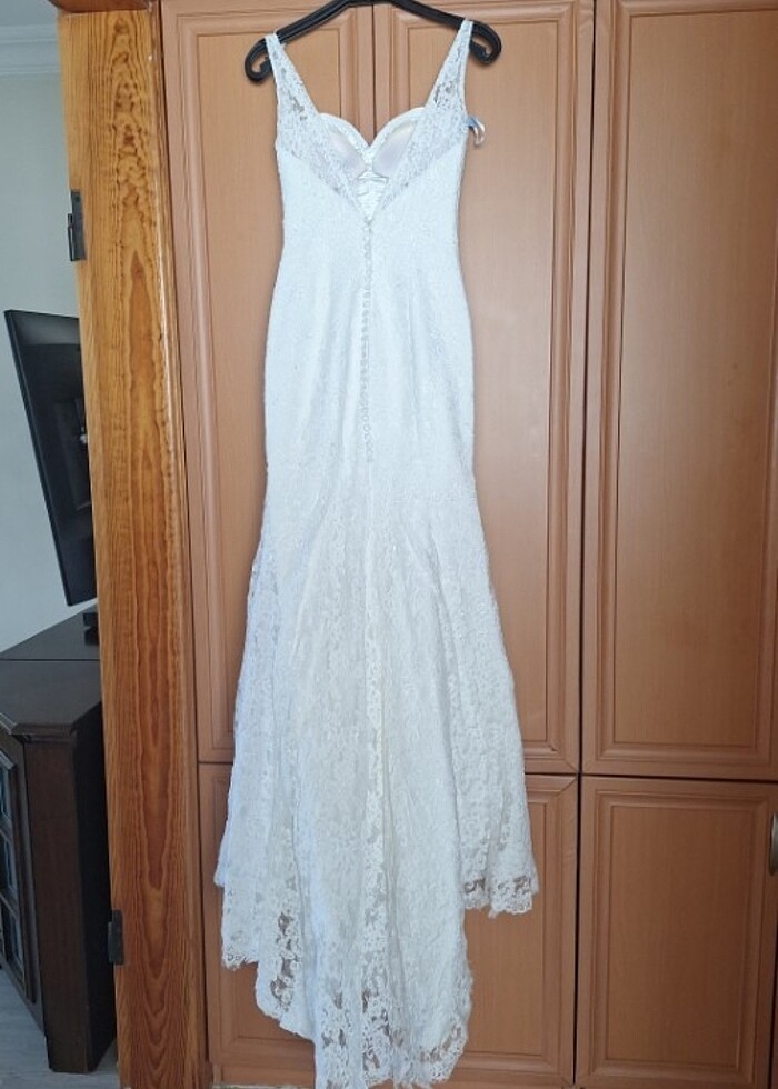 Ozel dikim Fransız güpürü gelinlik - Görsel 2