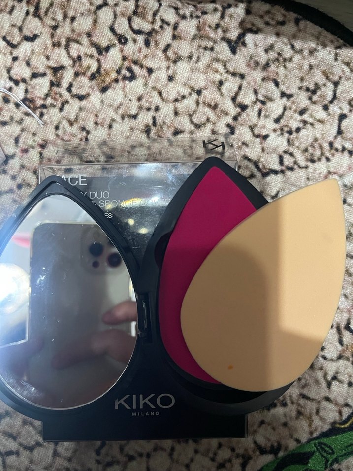 Siyah BeautyDuo Makyaj Süngeri ve Aynası - Görsel 2