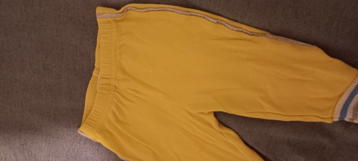 Sarı Erkek-Kız Bebek Eşofman Altı - Görsel 2