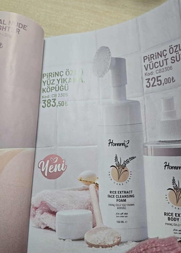 Homm Bitkisel Pirinç Özlü Yüz Yıkama Köpüğü - Görsel 2