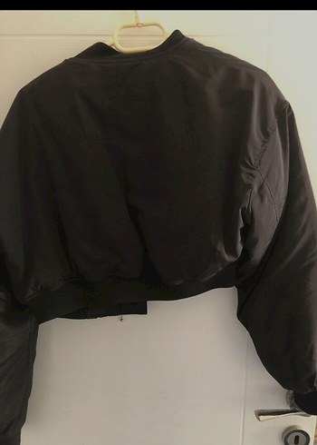 H&M Siyah Fermuarlı Kadın Ceket