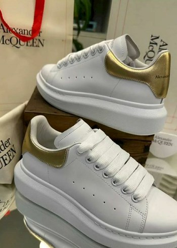 Alexander McQueen Beyaz Platform Topuklu Kadın Spor Ayakkabı