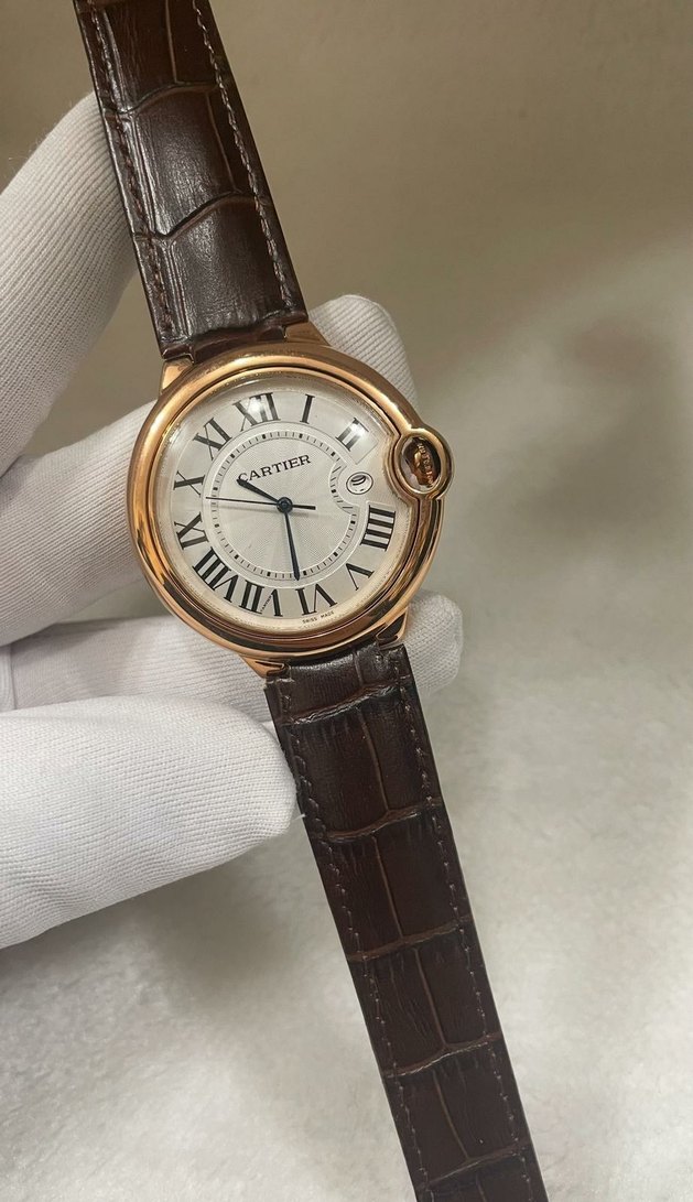 Klasik Modern Cartier Erkek Saati - Görsel 4