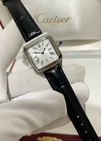 Yeşil Klasik Cartier Erkek Saati - Görsel 3