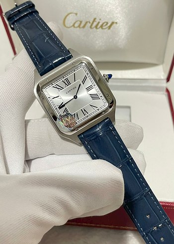 Yeşil Klasik Cartier Erkek Saati - Görsel 4