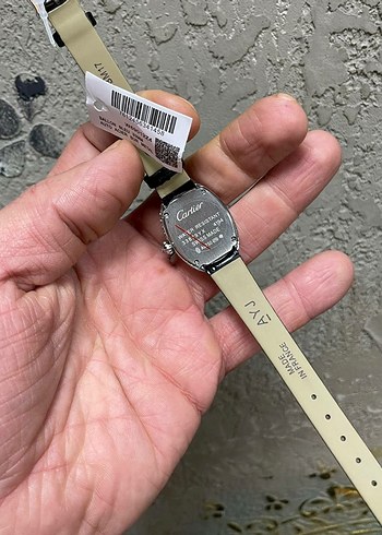 Beyaz Oval Taşlı Kadın Kol Saati - Görsel 2