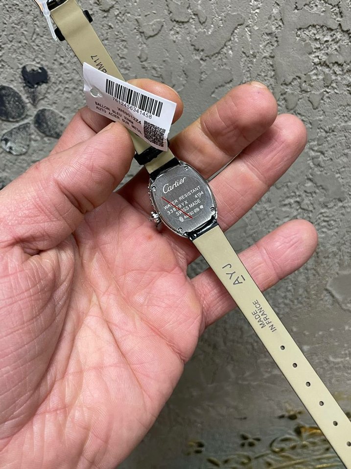 Beyaz Oval Taşlı Kadın Kol Saati - Görsel 2