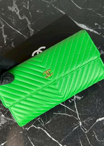 Beden turkuaz Renk Chanel cüzdan