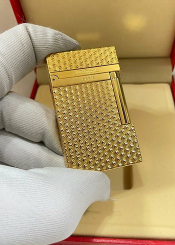 Altın Renk Parlak Desenli Çakmak - Görsel 7