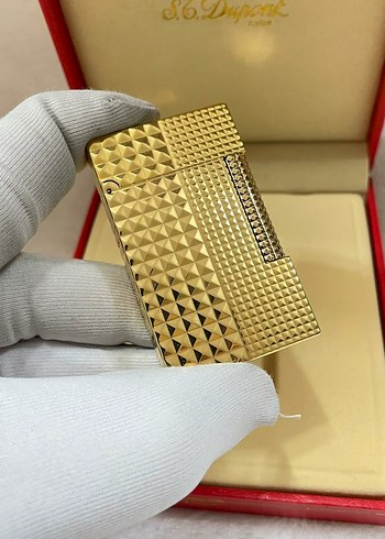 Altın Renk Parlak Desenli Çakmak - Görsel 6