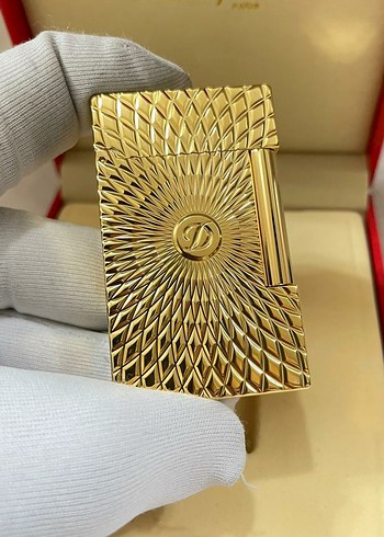 Altın Renk Parlak Desenli Çakmak - Görsel 8