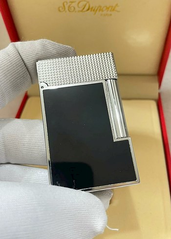 S.T. Dupont Siyah Altın Kaplama Çakmak - Görsel 7