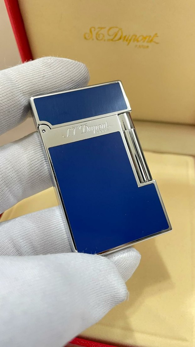 S.T. Dupont Siyah Altın Kaplama Çakmak - Görsel 5