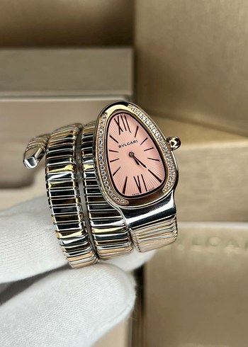 Bvlgari Pembe Kadranlı Kadın Saat