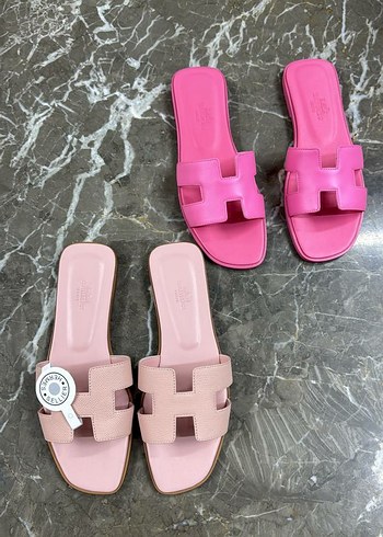 Hermes Kahverengi Tokalı Blok Topuk Kadın Terlik