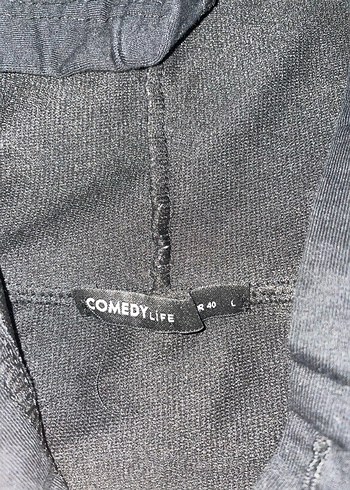 Oxford Baskılı Siyah Kapüşonlu Sweatshirt - Görsel 3