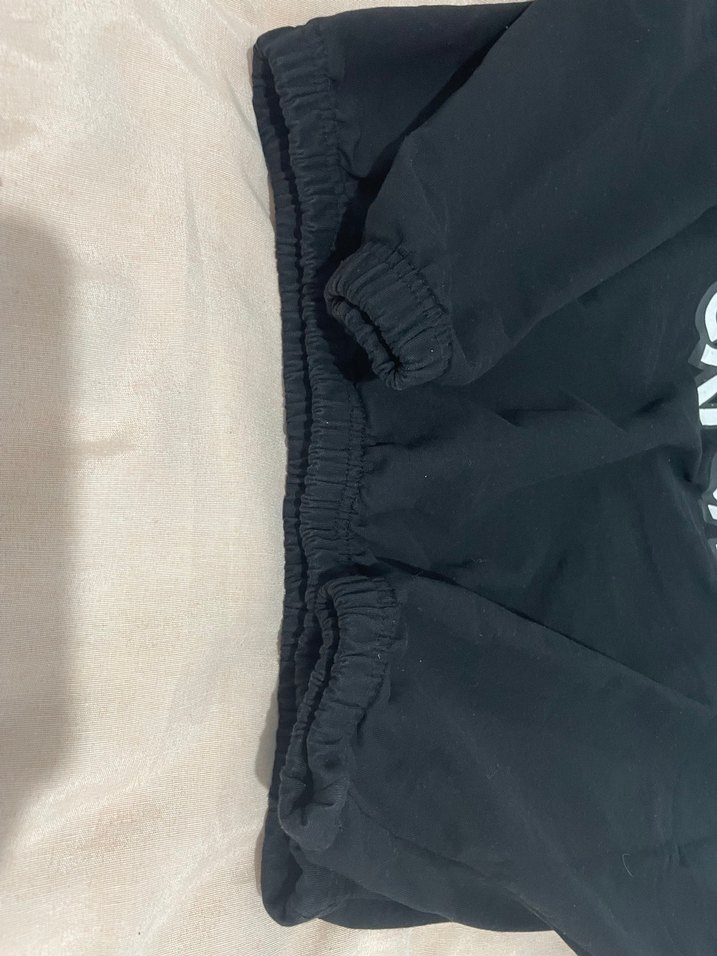 Oxford Baskılı Siyah Kapüşonlu Sweatshirt - Görsel 2