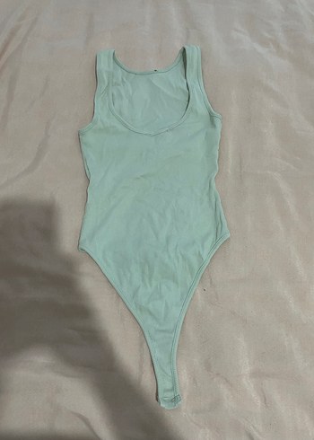 Yeşil Yüksek Yakalı Atlet Body - Görsel 2