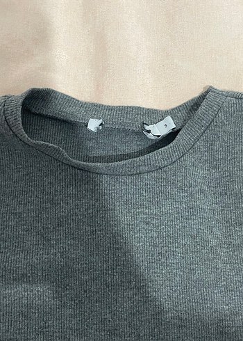 Gri Uzun Kollu İnce Kadın Kazak - Görsel 2