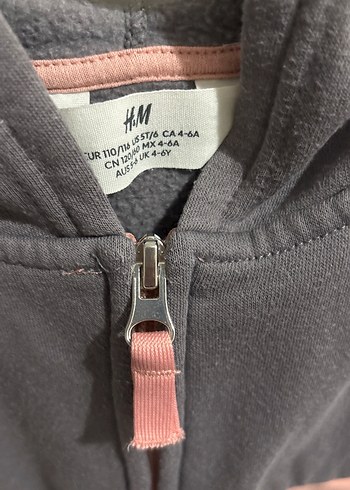 Kız Çocuk Kapüşonlu Fermuarlı Sweatshirt - Görsel 2