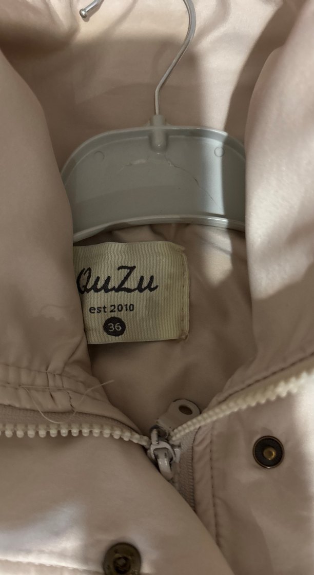 Bej  Düğmeli Midi Kadın Ceket - Görsel 3