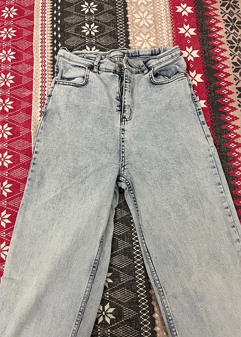 Gri Kadın Denim Pantolon
