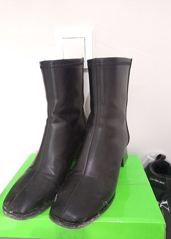 Orijinal marjin topuklu bot - Görsel 4