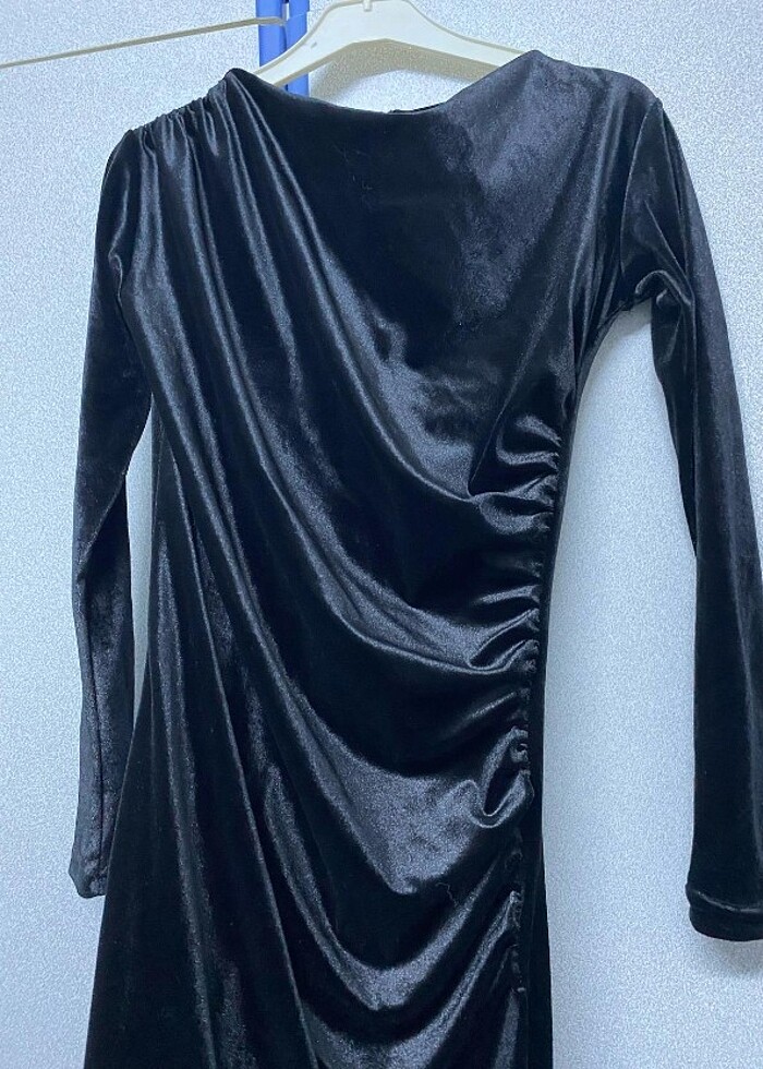 Kadife elbise - Görsel 2