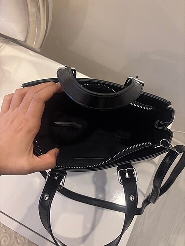  Beden siyah Renk Bershka tote çanta