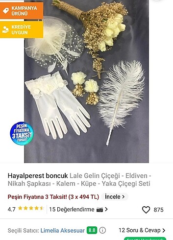 Sıfır Nikah seti 