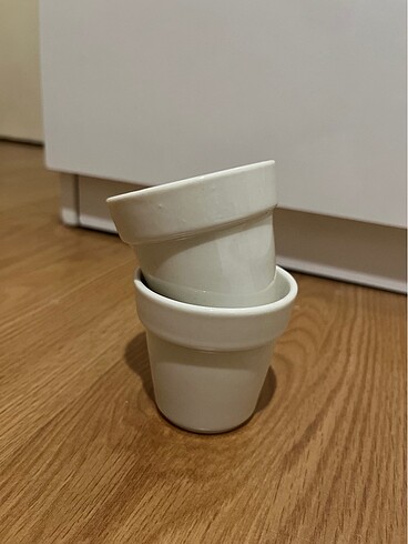 Ikea Porselen sukulent saksısı