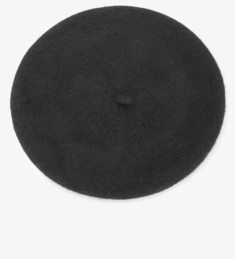 Siyah Yün Bere Kadın Şapka - Görsel 2