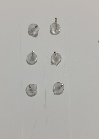 retro inci ve akrilik gül küpeler - Görsel 3