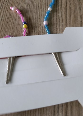 Nakışlı Pastel Renkli Fiyonk Toka Seti - Görsel 2