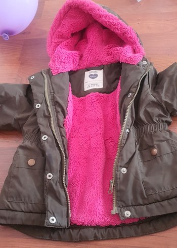 LC Waikiki Kız Çocuk Pembe Kürklü Street Wear Ceket 1 2 yas