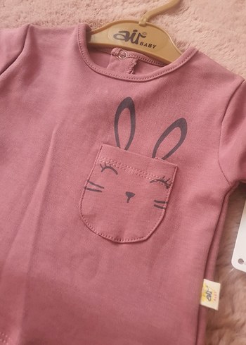 Diğer Pembe Triko Uzun Kollu Bebek Kız Takımı