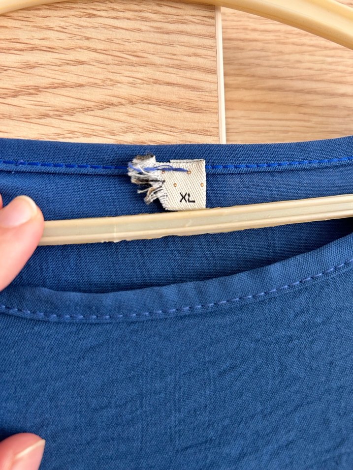 Mavi Uzun Kollu Renkli Kadın Elbise - Görsel 3