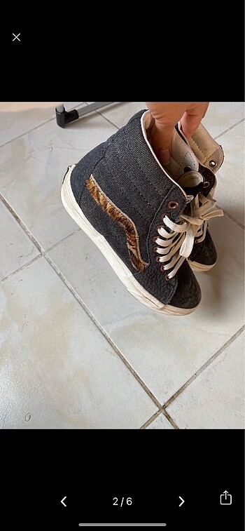 37 Beden gri Renk VANS AYAKKABI