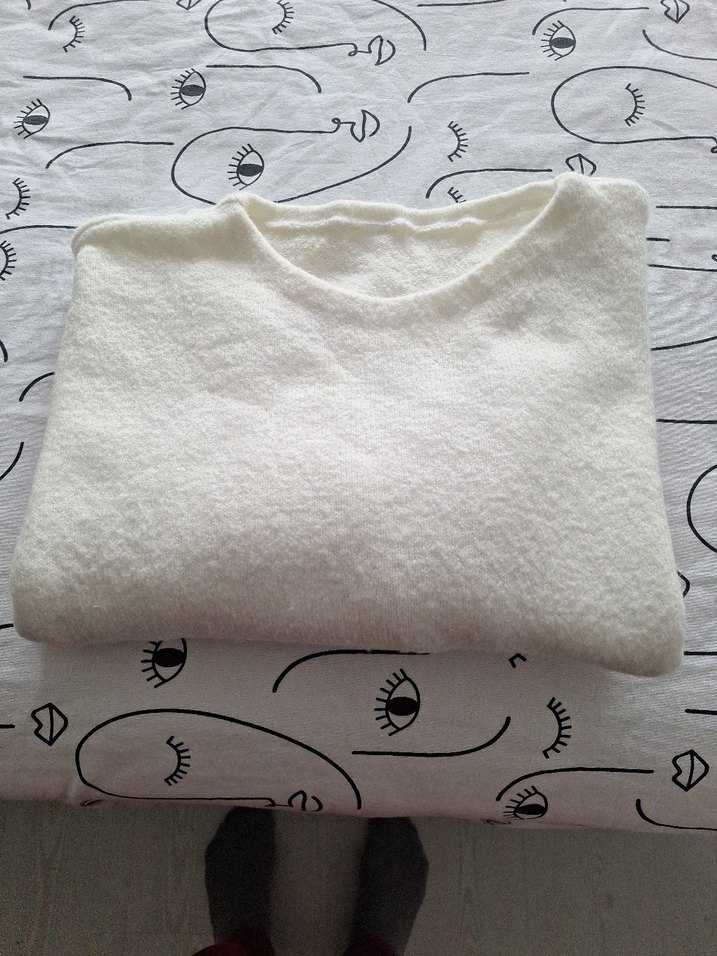 pull&bear Beyaz Kadın Triko Kazak - Görsel 2