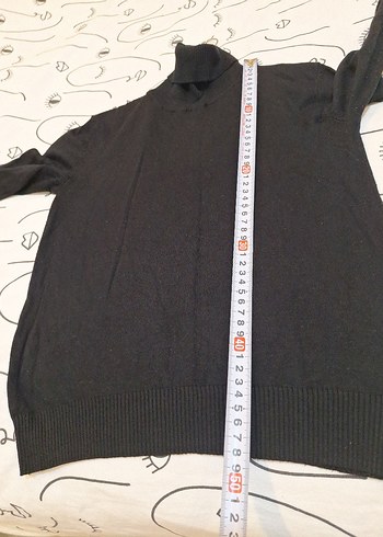 berşhka Siyah Kadın Boğazlı Triko Kazak - Görsel 4