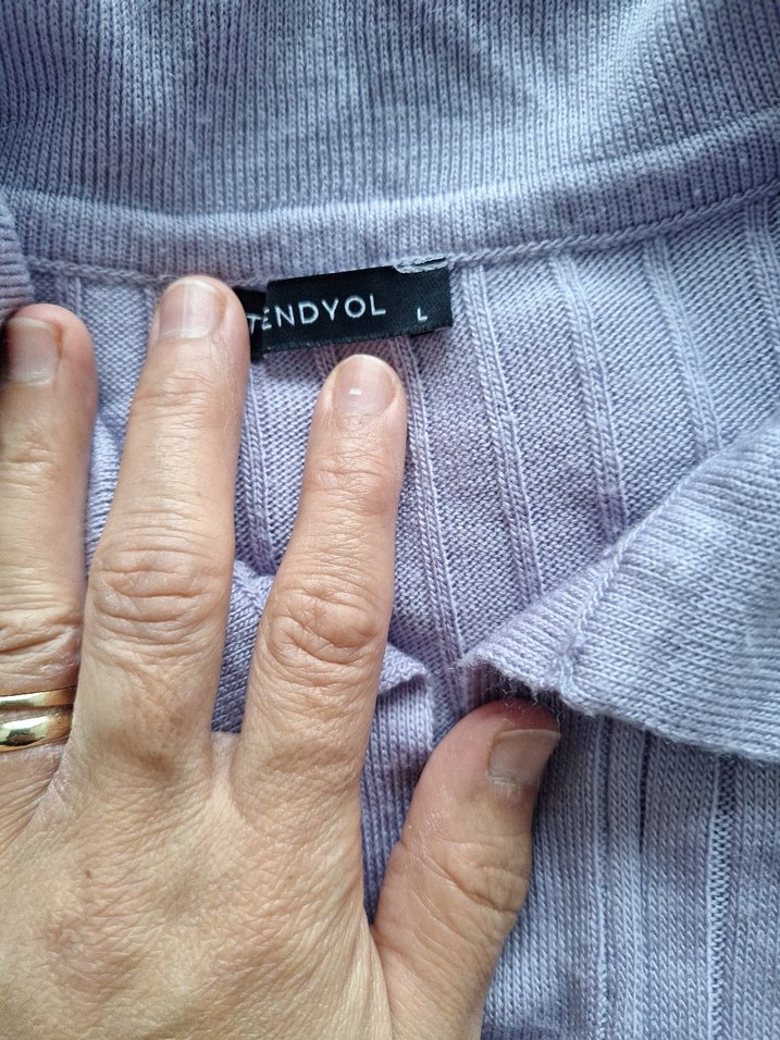 trendyol l beden polo yaka kazak - Görsel 2
