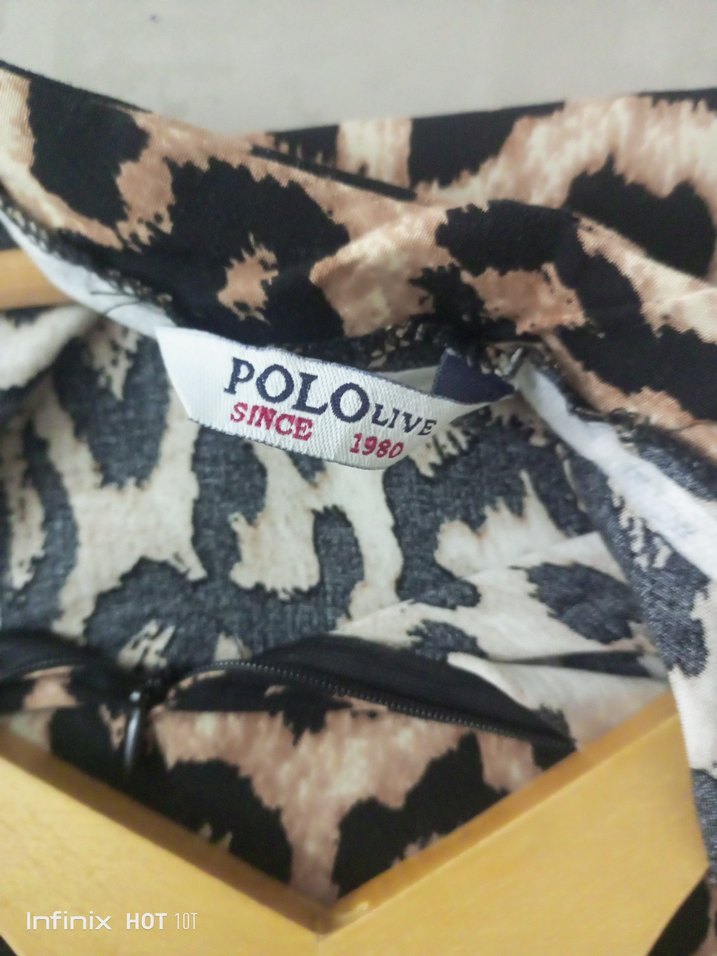 Leopar Desenli Uzun Bohem Elbise - Görsel 3