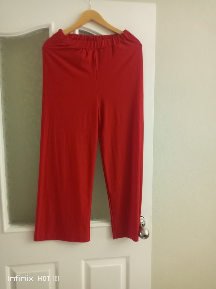 Uzun Kırmızı Kadın üçlü takım - Görsel 3